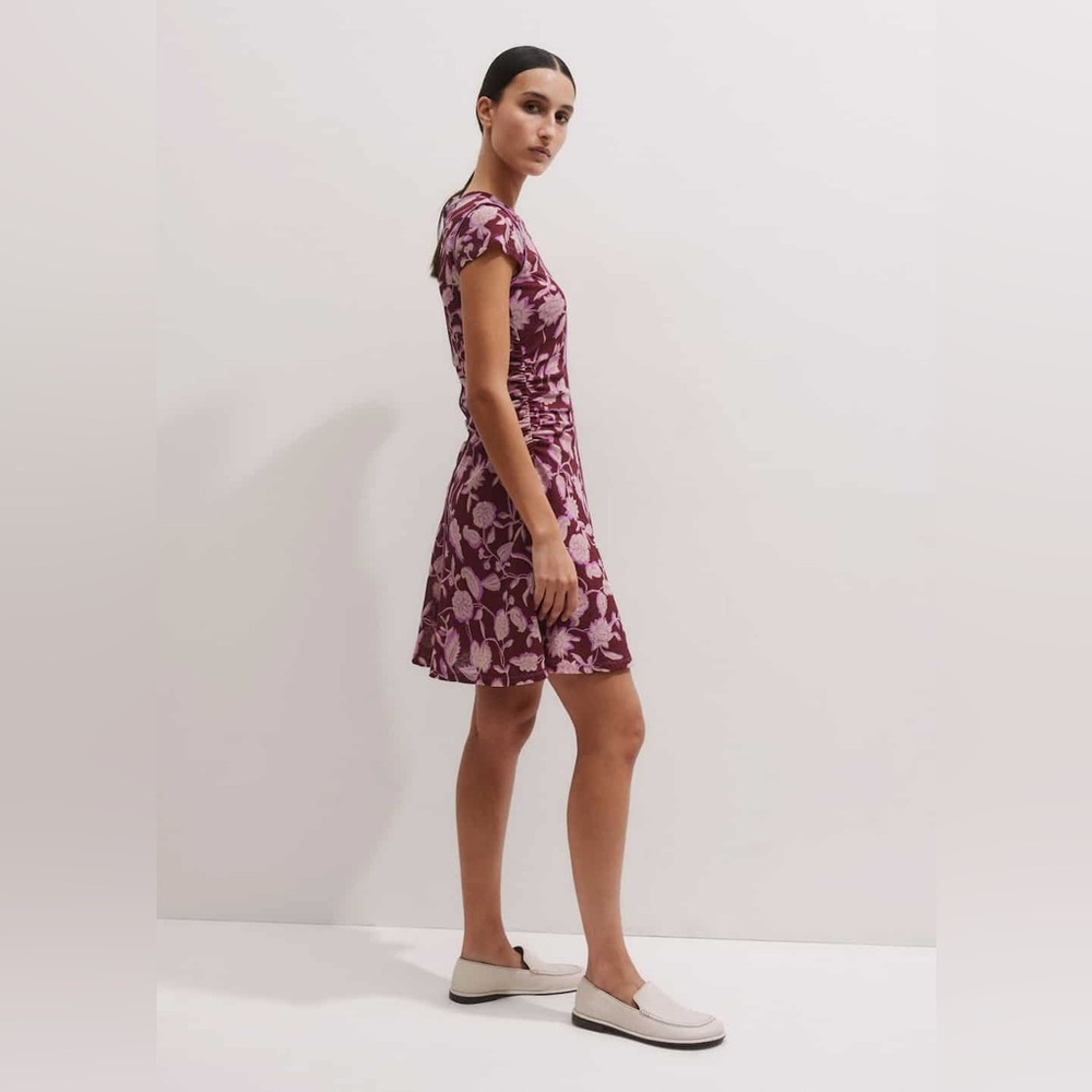 ME+EM Plum Floral Print Dress - Picture 4 of 9